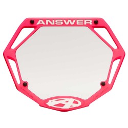 Answer 3D Number Plate pink