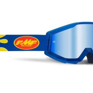 FMF POWERCORE Goggle Flame Navy - Mirror Blue Lens